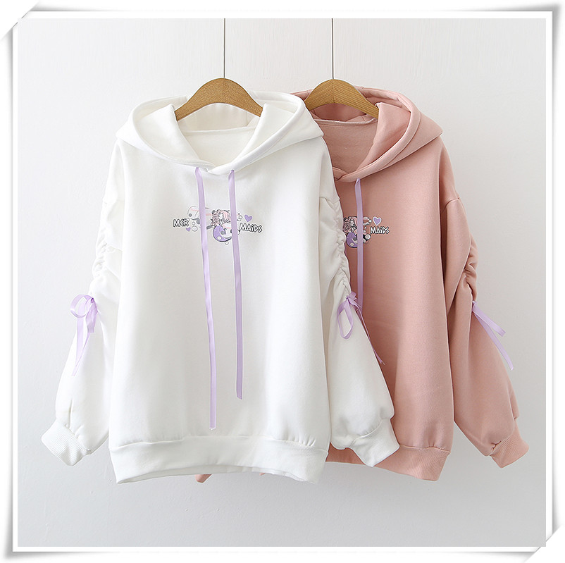 Title 4, College Stile Girl Sveet Lace And Fleece Hoodie