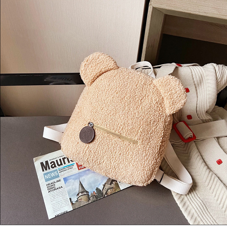 Bear Backpacks Portable Children Travel Shopping Rucksacks Women's Cute Bear Sha - Picture 11 of 11