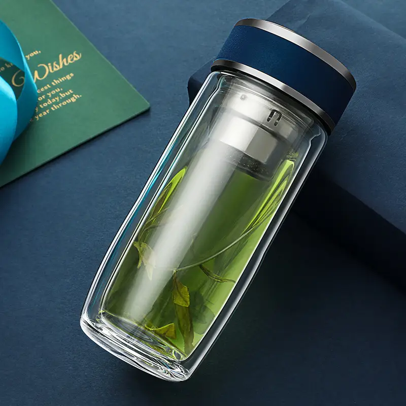 Cup Thickened Glass Water Cup Double-Layer Glass Custom Creative Transparent