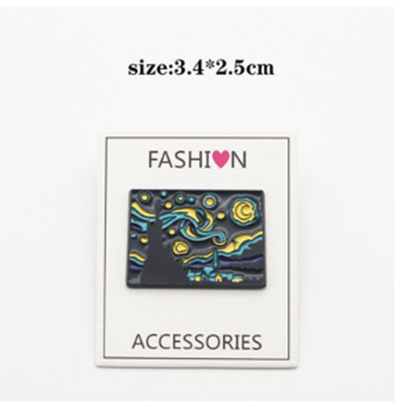 Cartoon Brooch Creative Metal Badge Pin Fixed Clothes
