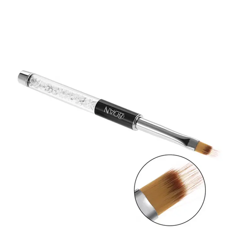 Nail Brush Serrated White Rod White Diamond Nail Pen Gear Shape Pen