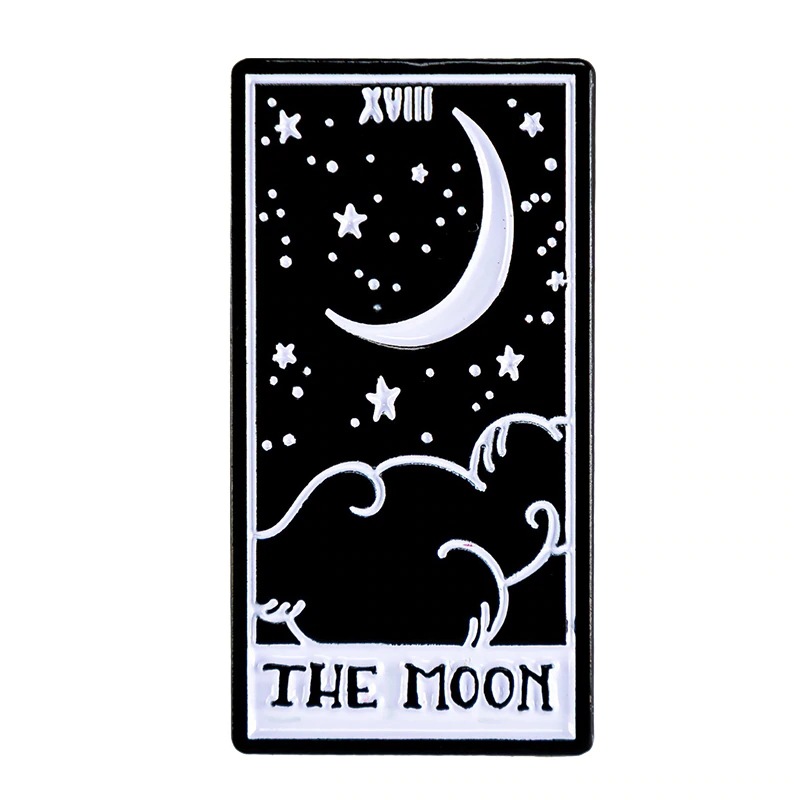 Title 2, Moon Tarot Brooch Divination Badge