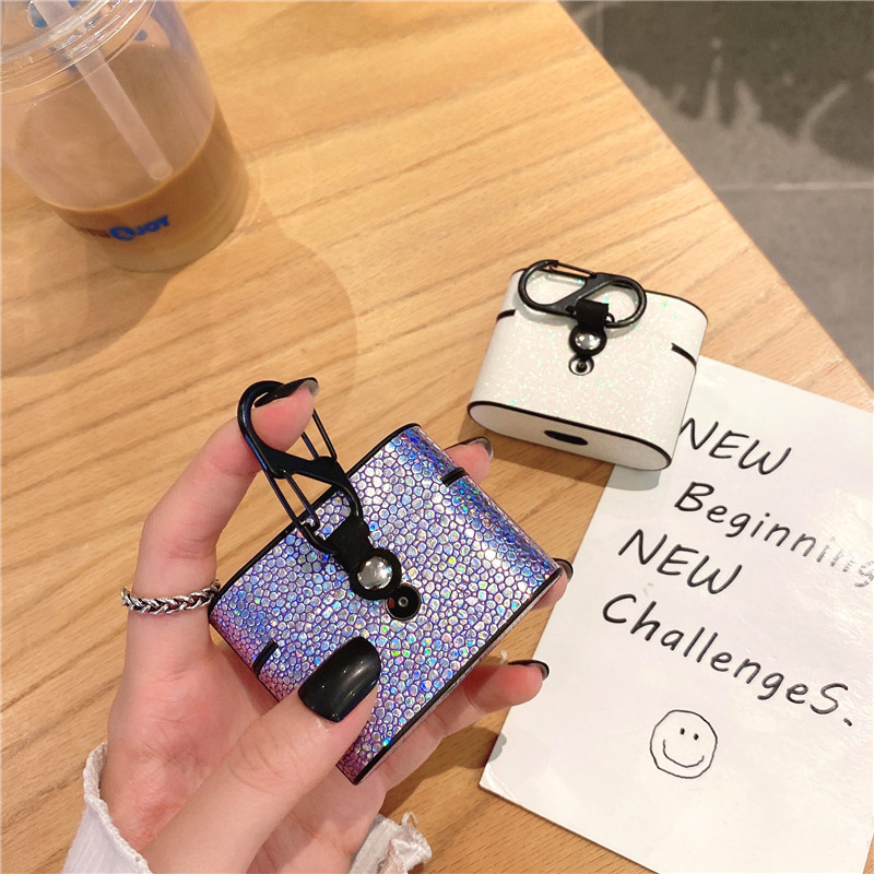 Compatible with Apple, Luxury Glitter Luxury Fish Scale Pattern Airpods Earphone Sleeve - Image 9