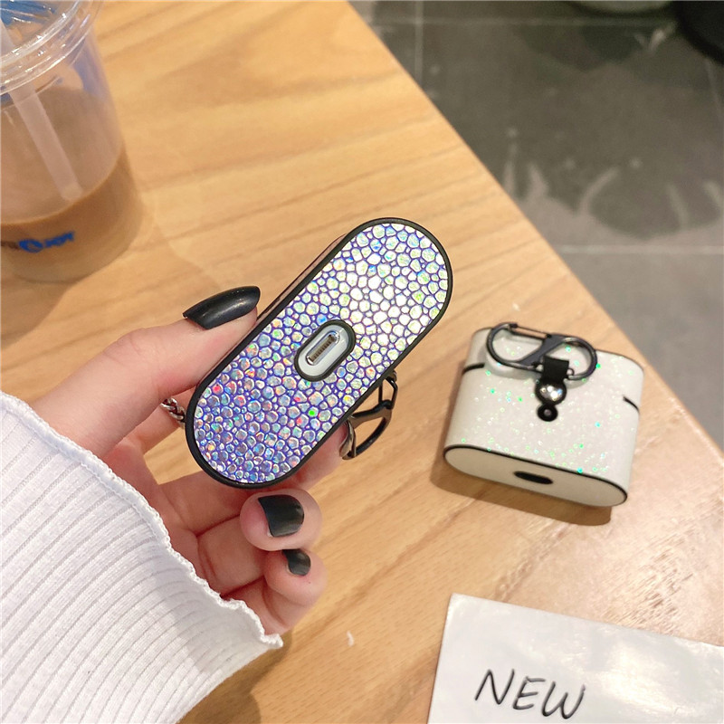 Compatible with Apple, Luxury Glitter Luxury Fish Scale Pattern Airpods Earphone Sleeve - Image 13