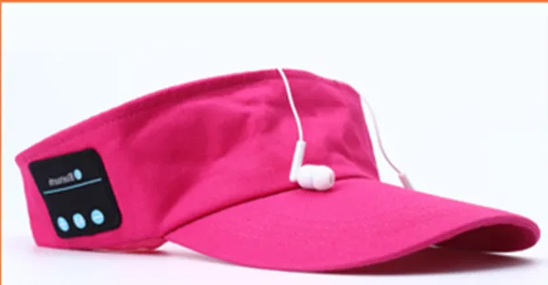 Stereo Call Music Headset Cap Outdoor Sports Baseball Cap Rose Red - Shop at LoveMi