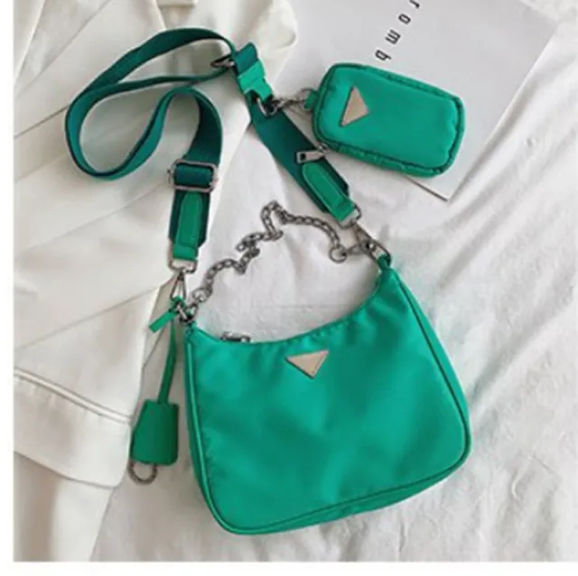 Korean Style Simple Broadband Shoulder Bag Green - Shop at LoveMi
