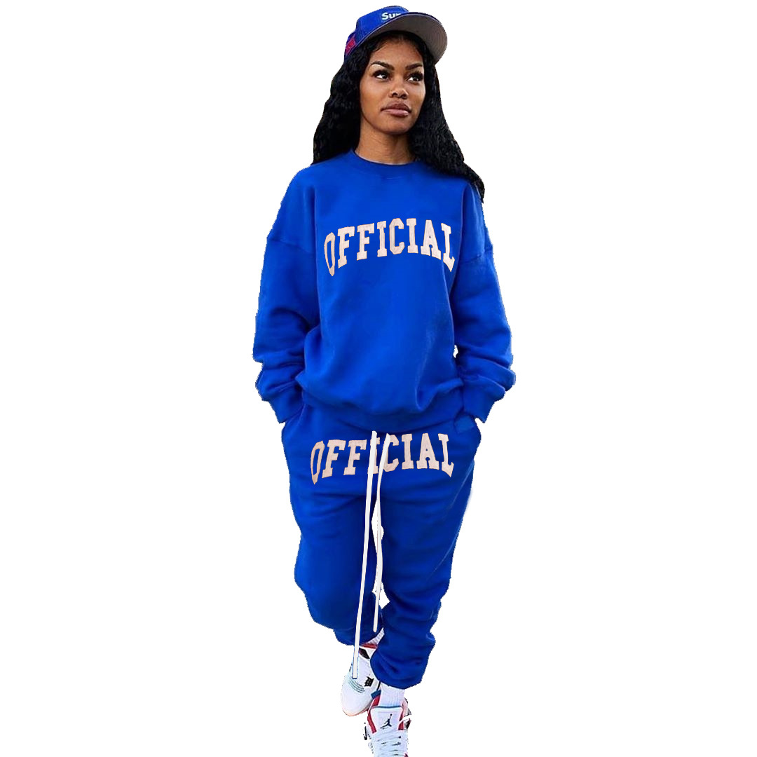 Fashion Women's Printed Casual Sports Suit