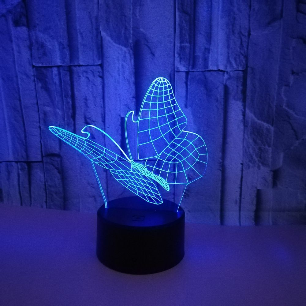 Butterfly Touch 3D Night Light, picture 4 of 4