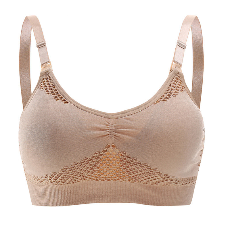 Title 7, Front Button Gathering Breastfeeding Bra for Ea...