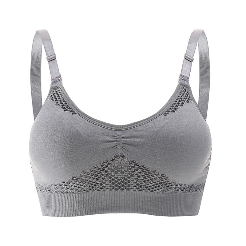 Title 8, Front Button Gathering Breastfeeding Bra for Ea...