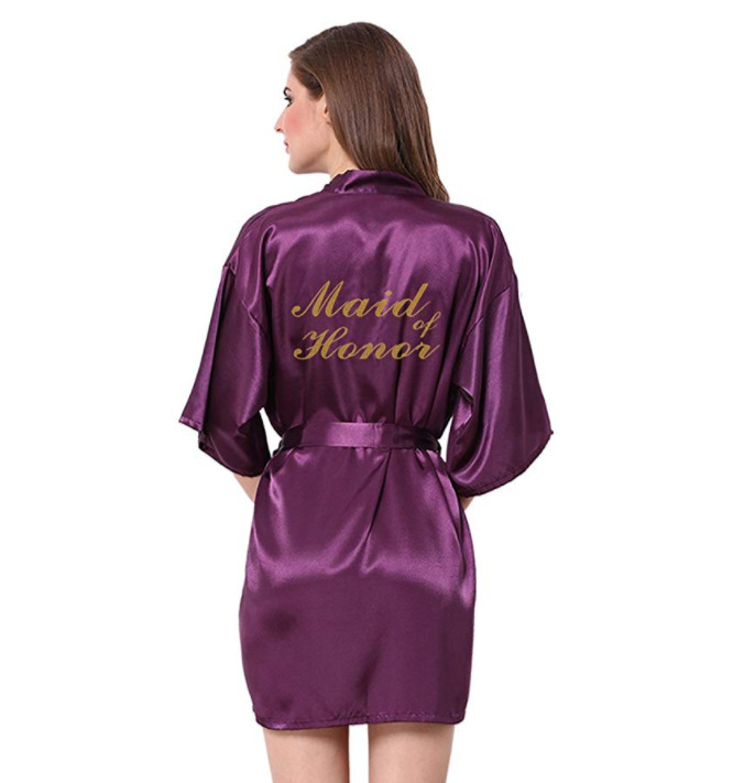 Title 13, Morning gown embroidered silk cardigan