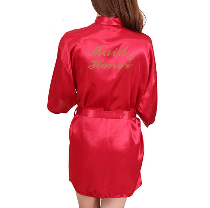 Title 11, Morning gown embroidered silk cardigan