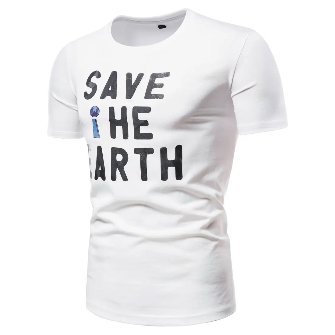 Men's Printed Loose Round Neck Short Sleeve T-Shirt