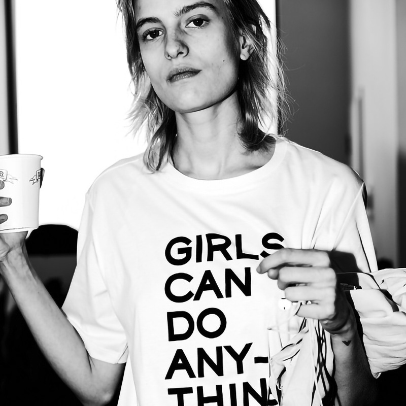 Fashion Casual Letter Print Round Neck Short Sleeve