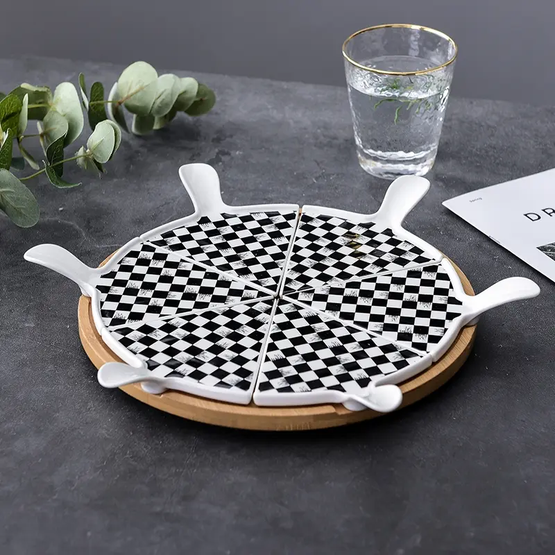 Porcelain Mujia New Dessert Plate ins Wind Cake Plate