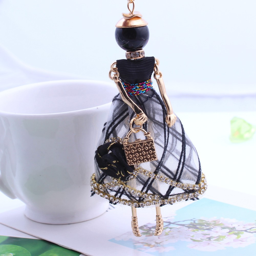 Title 3, Little Girl Doll Full Of Diamond Pendant