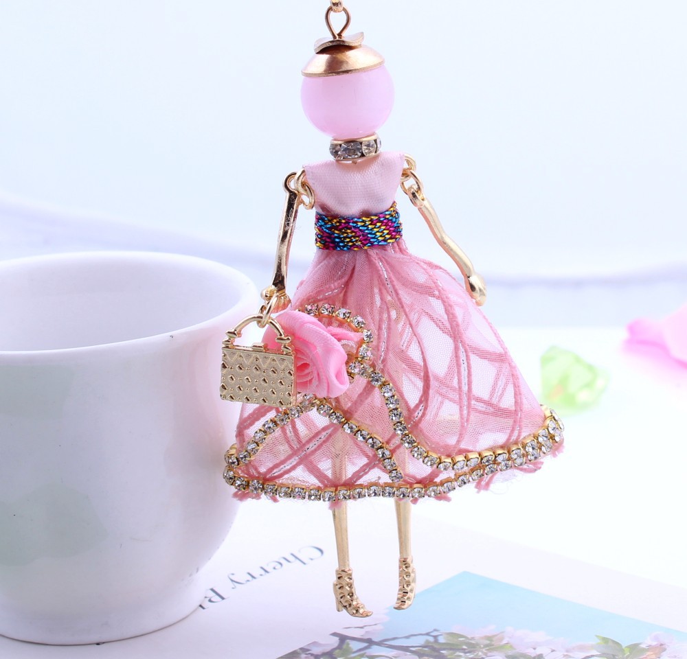 Title 2, Little Girl Doll Full Of Diamond Pendant