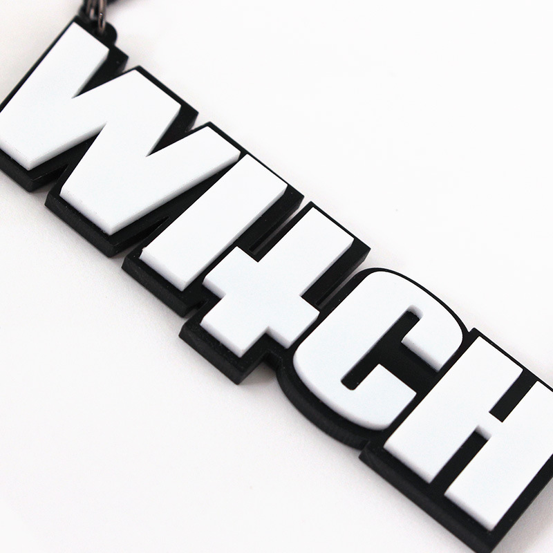Hot Selling European and American Black Letter WITCH Punk Exaggerated Hip Hop Letter Necklace