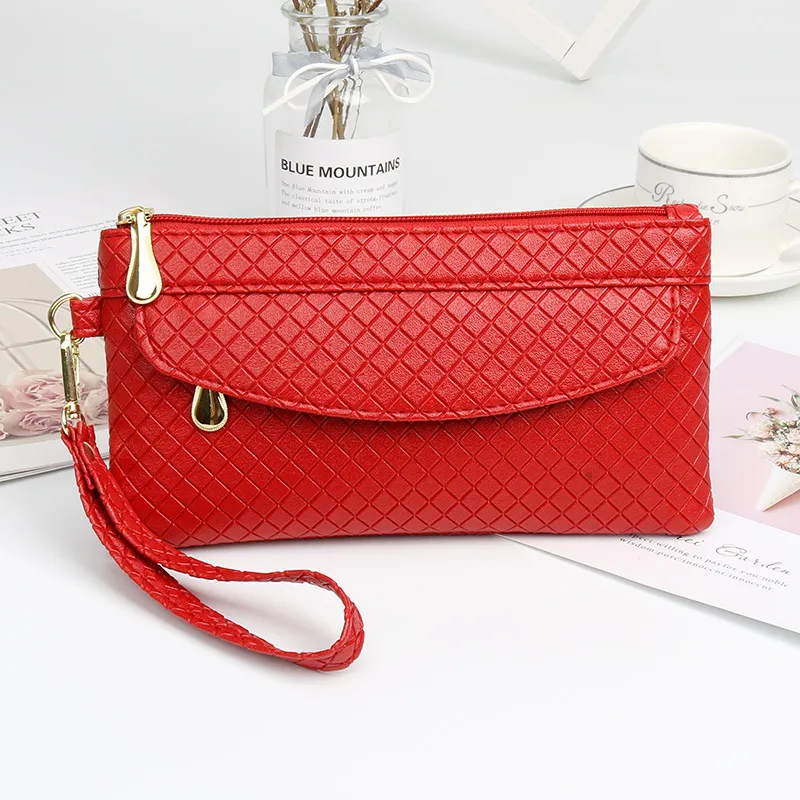 New Women's Hands Hold Fashionable Korean Bags - Red