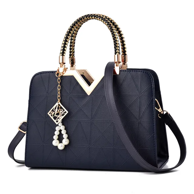 Korean Style Simple One Shoulder Messenger Handbag Blue - Shop at LoveMi