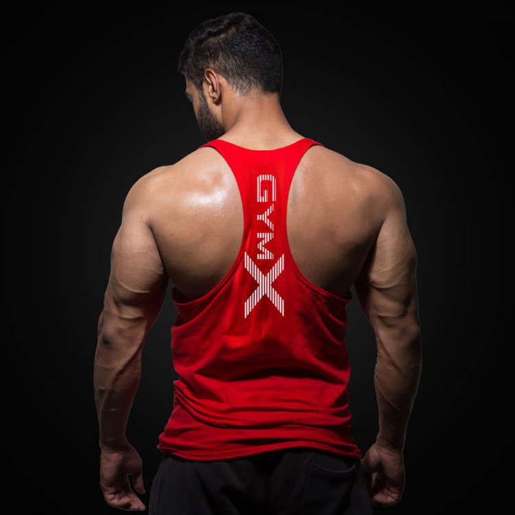 Loose Big Backless Breathable Wicking And Quick-Drying Fitness Vest Men  
