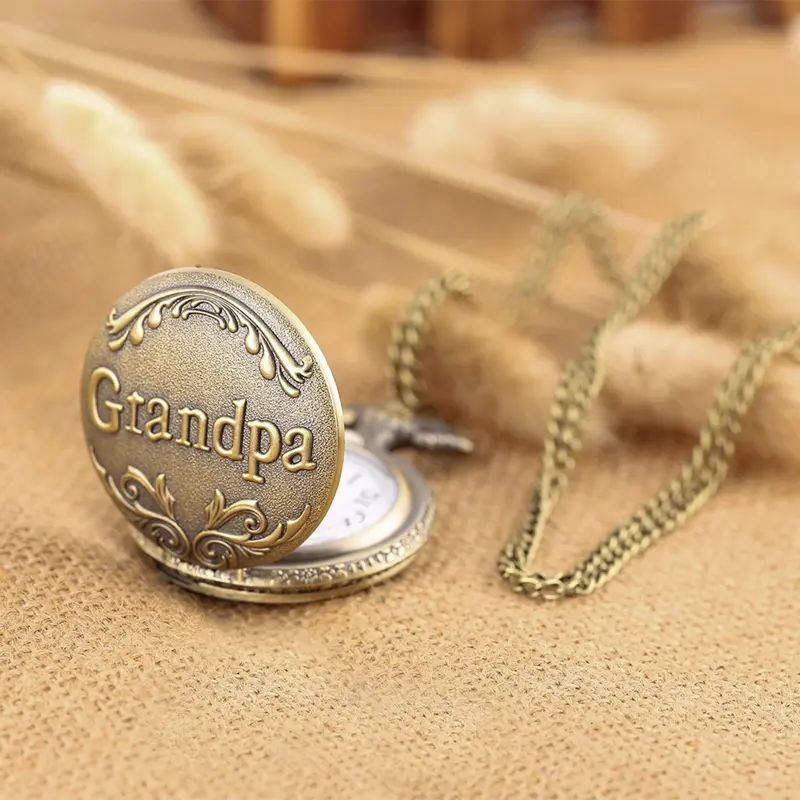 Vintage Grandpa Green Ancient Pocket Watch