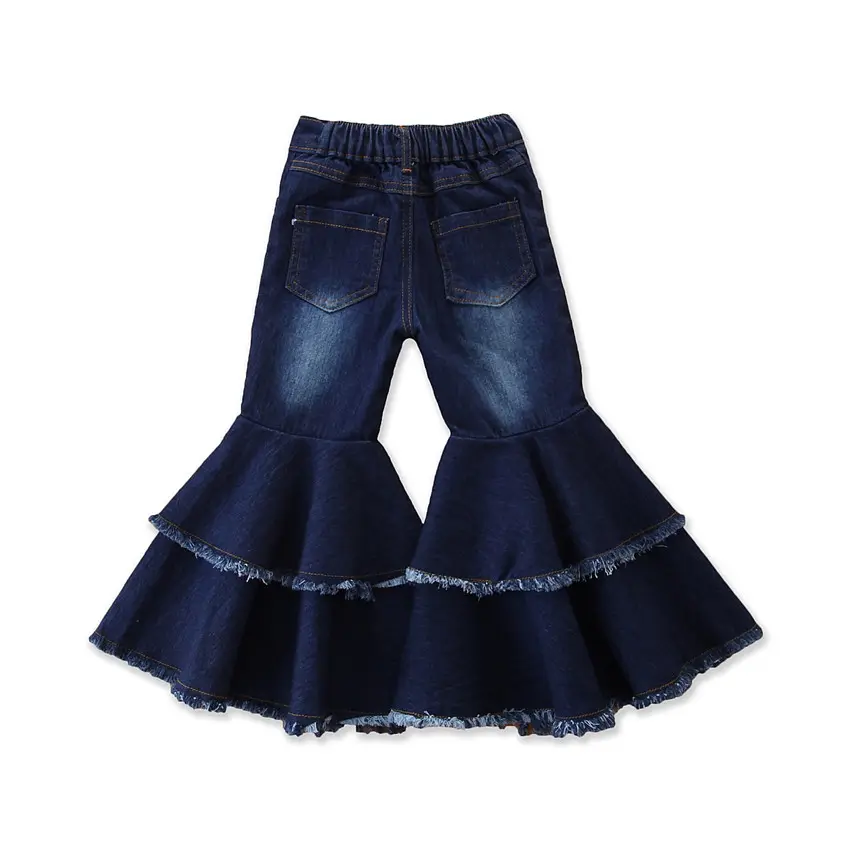 Girls Kids Fashion Bell Bottom Pants