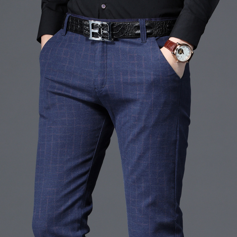 Title 7, Pantalones de hombre casuales ajustados con dis...