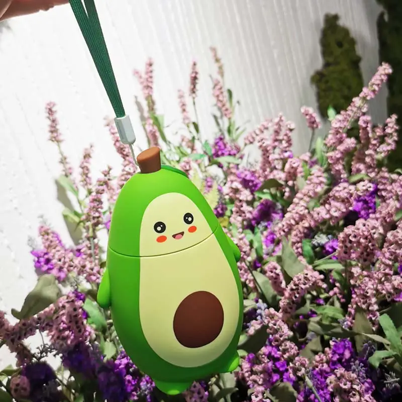 Cartoon Cute Fruit Avocado Double Glass Cup