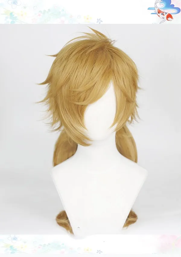 Monster Incident Drum Eight Thousand Extra Thick Ponytail Cos Wig Yellow - Shop at LoveMi