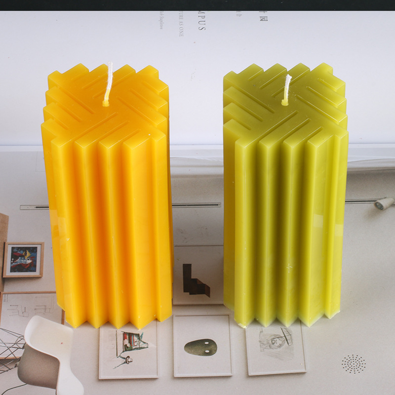 Candle mold candle mold square weave pattern candle mold
