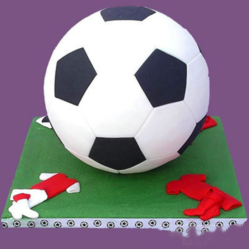 Title 2, 4pcs Football Fondant Decoration Printing Biscu...