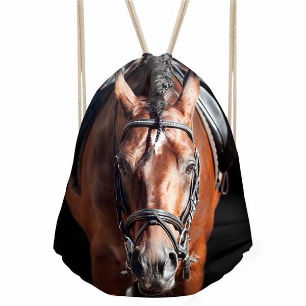 Water Polyester Drawstring  Sports Backpack Drawstring Bag