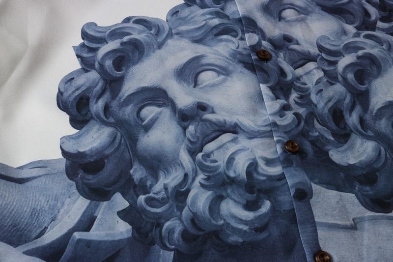 Printed Loose Short Sleeve Shirt Cardigan For Men And Women