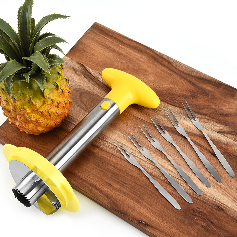 Title 2, Stainless Steel Pineapple Core Puller Pineapple...