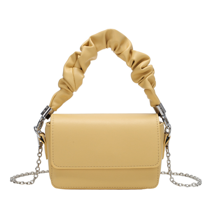 All Match Crossbody Chain Bag Mini One Shoulder Small Square Bag Yellow - Shop at LoveMi