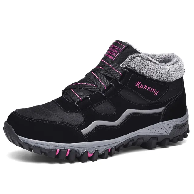 Winter Plus Cashmere Mother Warm Sports Shoes Black - Shop at LoveMi