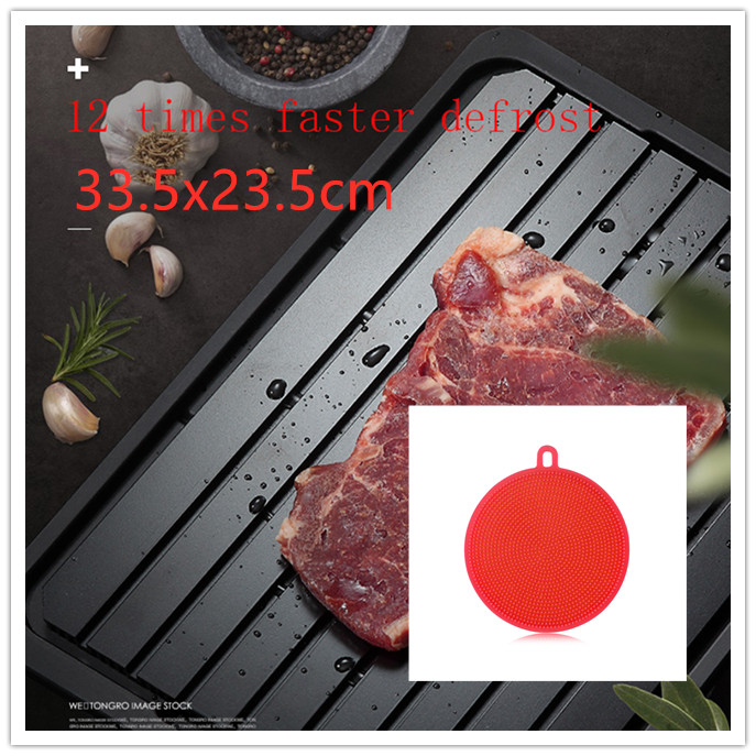 Quick Defrost Tray with Drip Tray 33.5X23.5Cm With Sponge - Shop at LoveMi