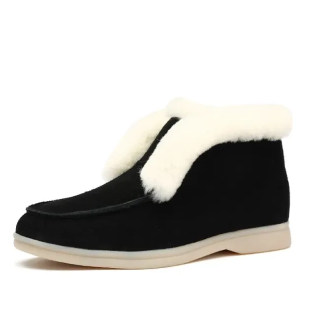 Round Toe Fashion Short Boots Women Foreign Trade New Warm Martin Boots Black - Shop at LoveMi