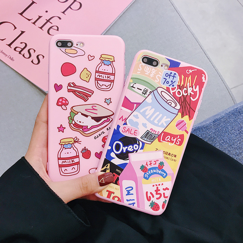 Cartoon Pink Small Fresh Strawberry Mobile Phone Case - Image 2
