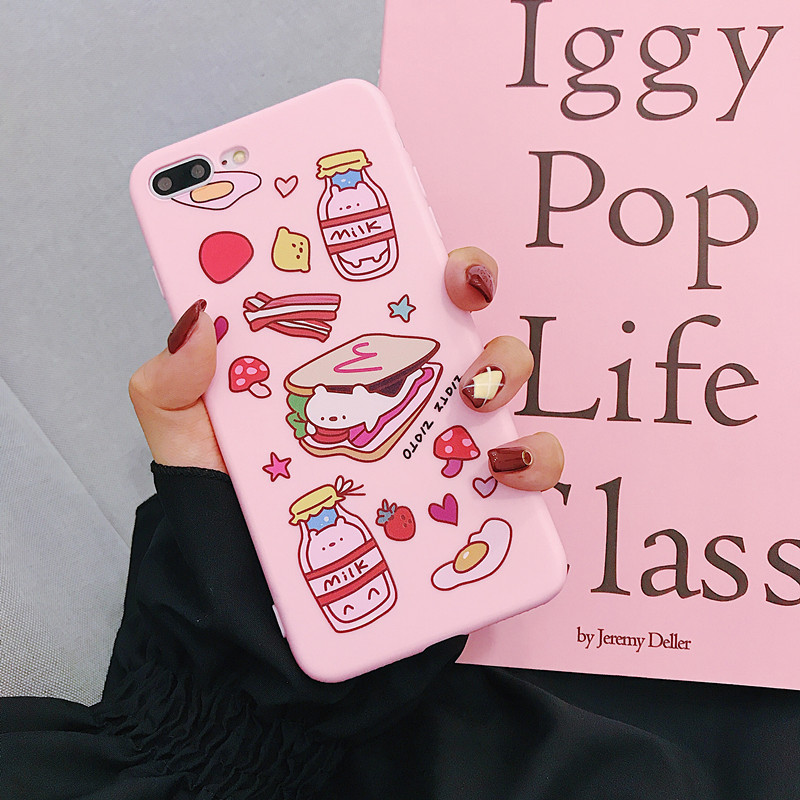 Cartoon Pink Small Fresh Strawberry Mobile Phone Case - Image 3
