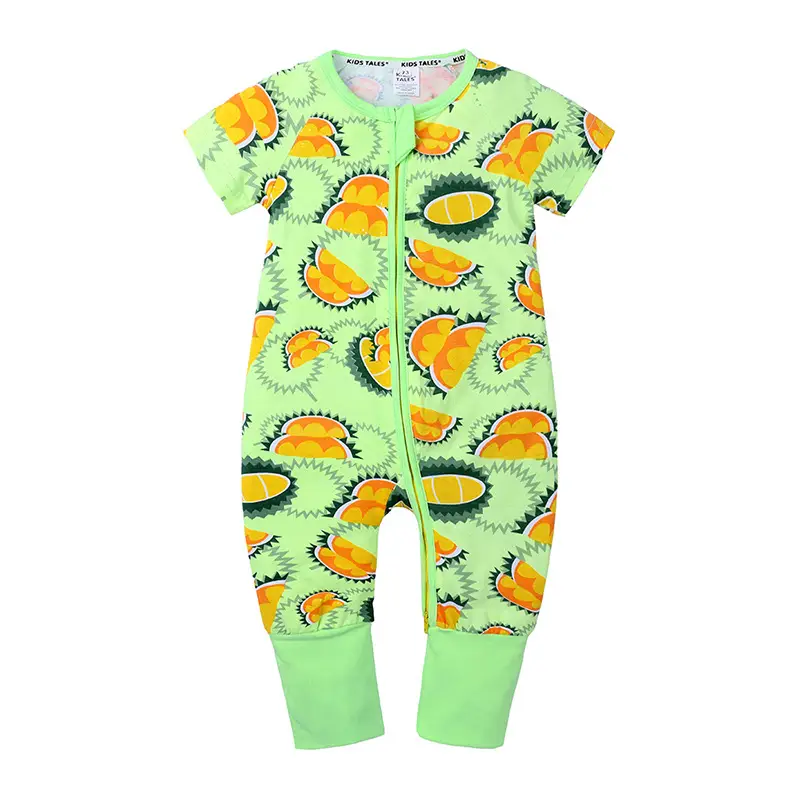 Baby Short-Sleeved One-Piece Summer Cotton Newborn Romper
