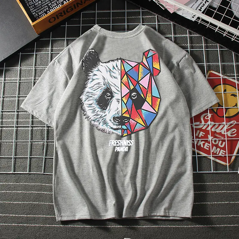 Loose Cotton Five-point Sleeve Short Sleeve T-shirt