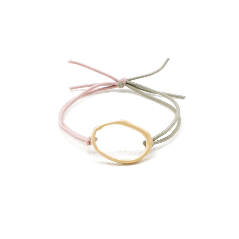 Geometric Headband Hair Tie Hair Rubber Band Leather Case Hair Accessories Headwear