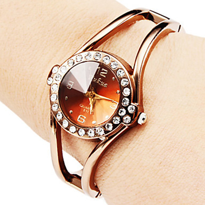 Rose Gold Simple Fashion Ladies Bracelet Watch