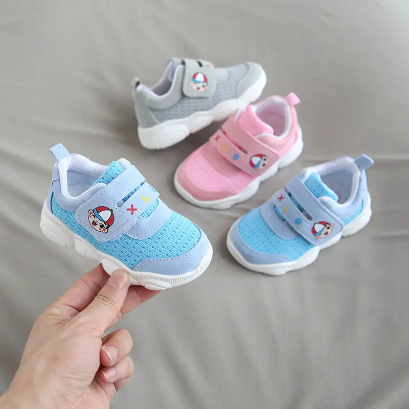 Breathable Mesh Baby Toddler Shoes Bear Soft Sole