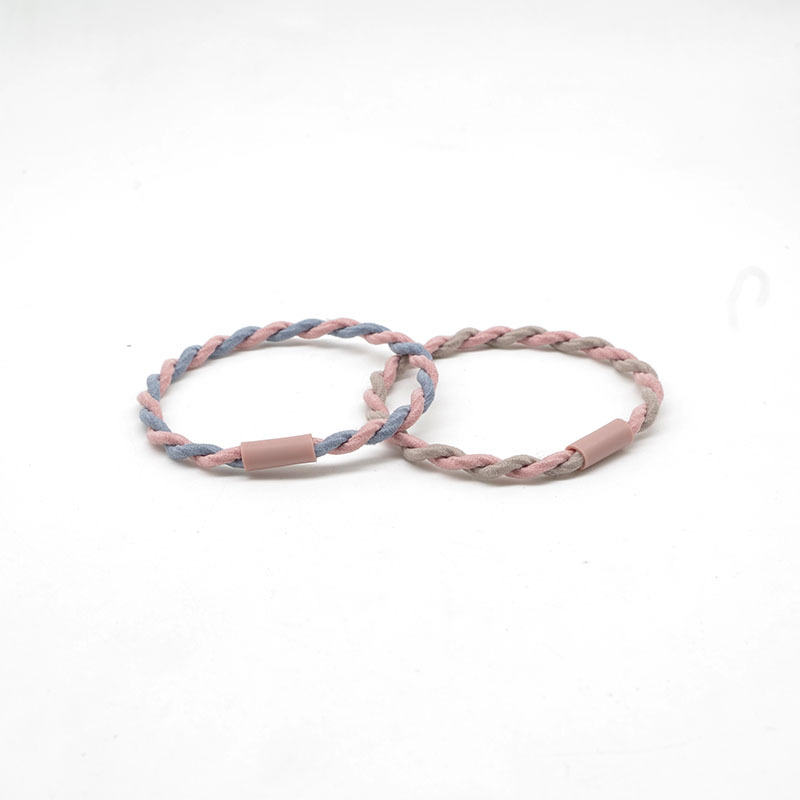Hair Tie, Contrast Color Twist Braided Hair Rope, Tie Hair Elastic