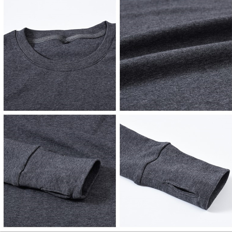 European And American High Street Solid Color Base Shirt With Arc Hem