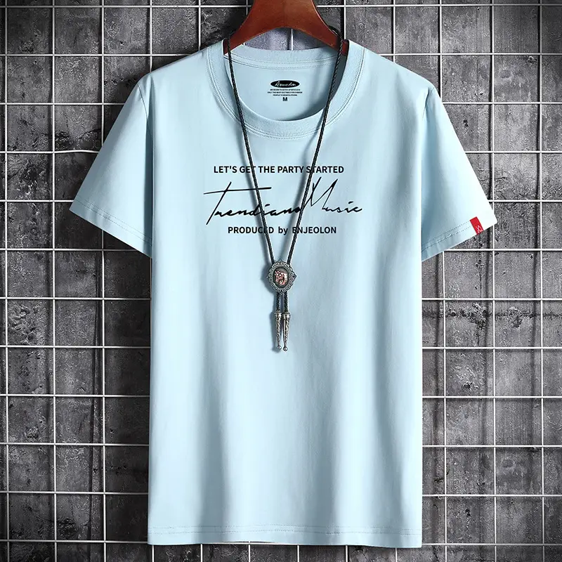 Round Neck Loose Print Wholesale Bottoming Shirt T-shirt