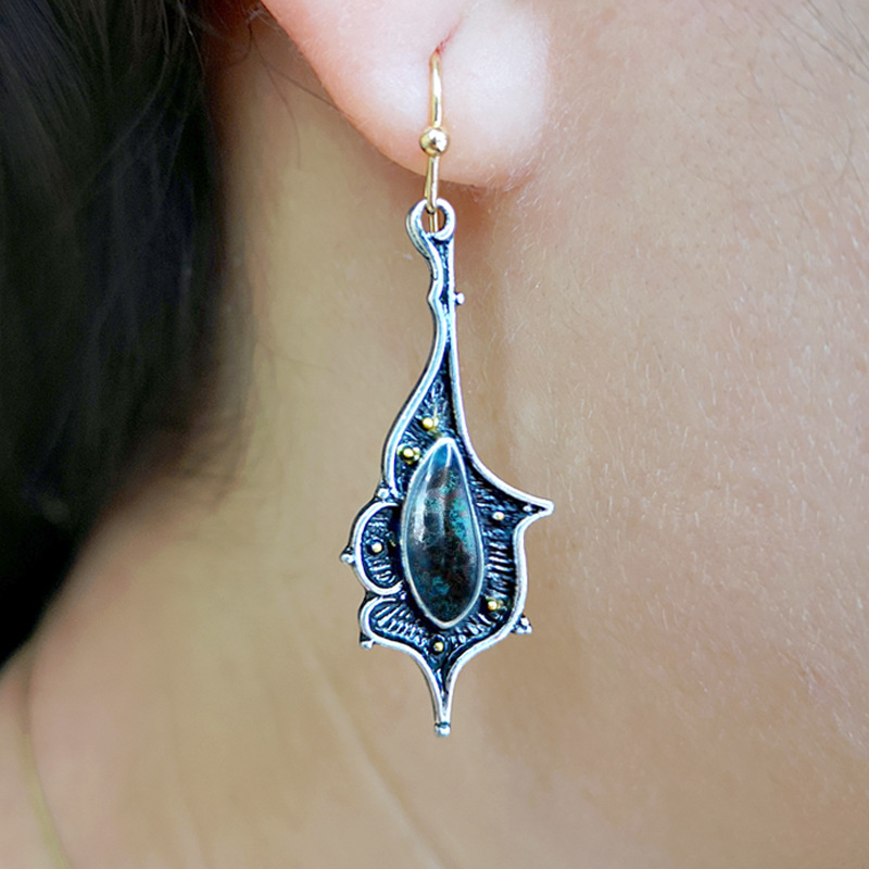 Fashion Creative Little Swan Color Opal Earrings Women